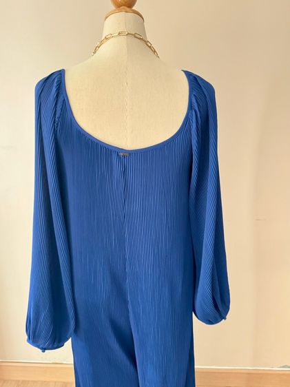 Pleat Jumpsuit with gold chain accessories full body size L Lyn Around รูปที่ 7