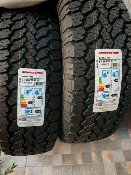 ยางใหม่ ContinentalGeneralGrabberAT3 285 70R17 มี 2 เส้น เส้นละ 3500 บาทเท่านั้น