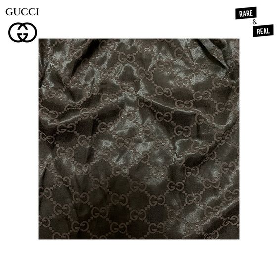 ถุงผ้า Gucci GG Monogram Black Satin รูปที่ 8