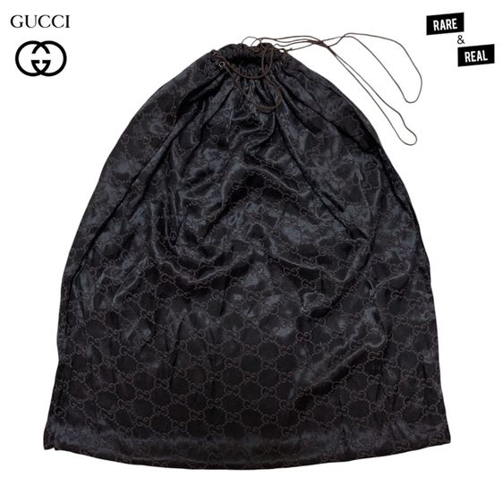 ถุงผ้า Gucci GG Monogram Black Satin