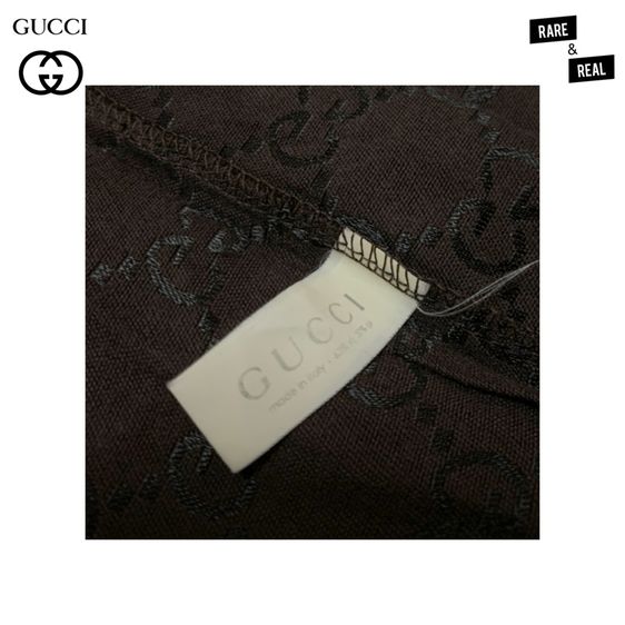 ถุงผ้า Gucci GG Monogram Black Satin รูปที่ 4