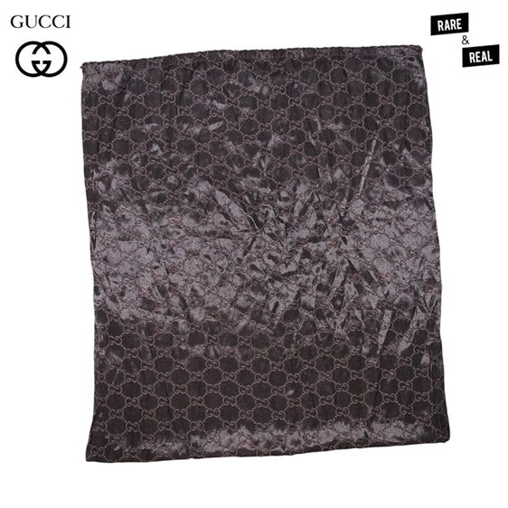 ถุงผ้า Gucci GG Monogram Black Satin รูปที่ 2