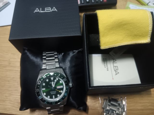 เงิน นาฬิกา ALBA ผู้ชาย แท้