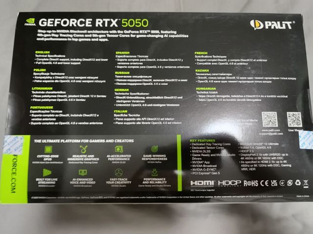 VGA PALIT GEFORCE RTX 5050 DUAL – 8GB GDDR6 รูปที่ 2