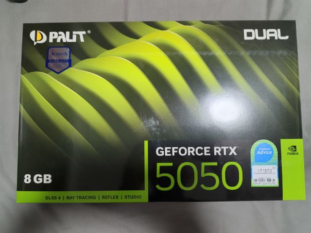 อุปกรณ์เกมส์ VGA PALIT GEFORCE RTX 5050 DUAL – 8GB GDDR6