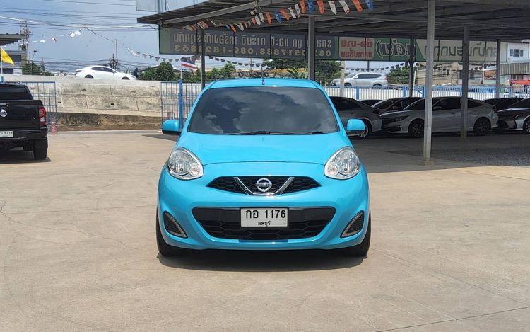 Nissan March 2018 1.2 E Sedan เบนซิน ไม่ติดแก๊ส เกียร์อัตโนมัติ ฟ้า รูปที่ 2