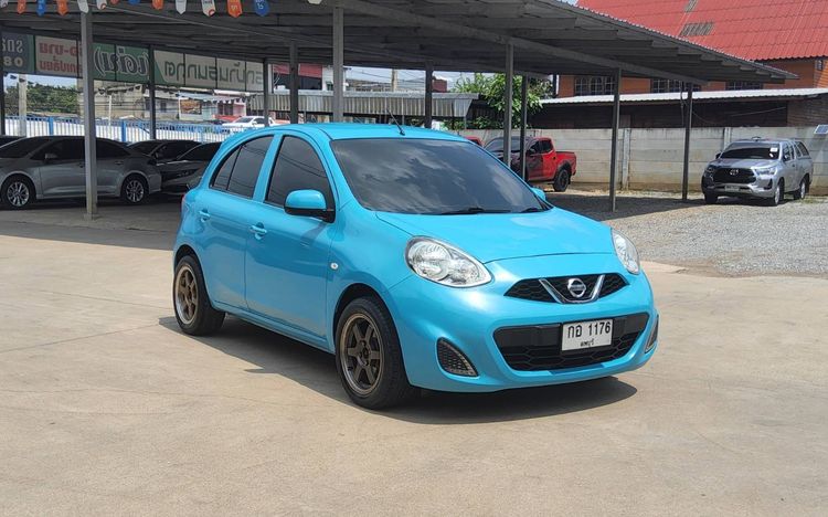 Nissan March 2018 1.2 E Sedan เบนซิน ไม่ติดแก๊ส เกียร์อัตโนมัติ ฟ้า รูปที่ 3