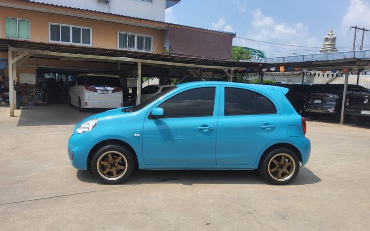 Nissan March 2018 1.2 E Sedan เบนซิน ไม่ติดแก๊ส เกียร์อัตโนมัติ ฟ้า รูปที่ 4
