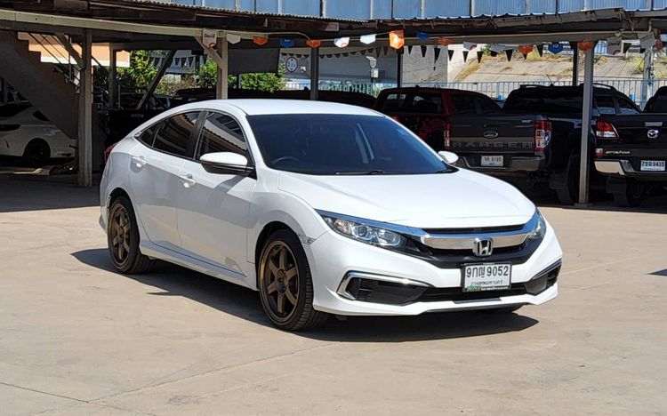 Honda Civic 2019 1.8 E i-VTEC Sedan เบนซิน ไม่ติดแก๊ส เกียร์อัตโนมัติ ขาว รูปที่ 3