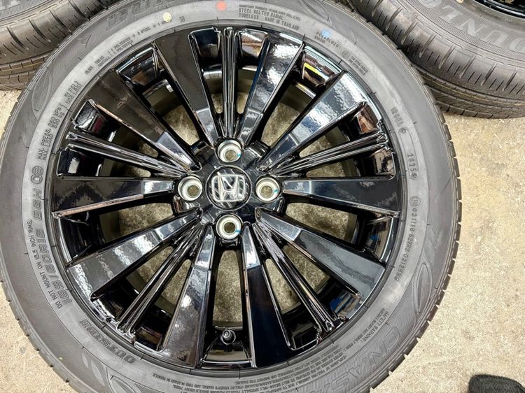 ล้อแม็ก HONDA CITY EHEV RS ขอบ 16” ถอดป้ายแดง ยาง DUNLOP 185-60R16 ปี 25 สีเส้นตุ่มหน้ายางยังอยู่ครบ รูปที่ 5
