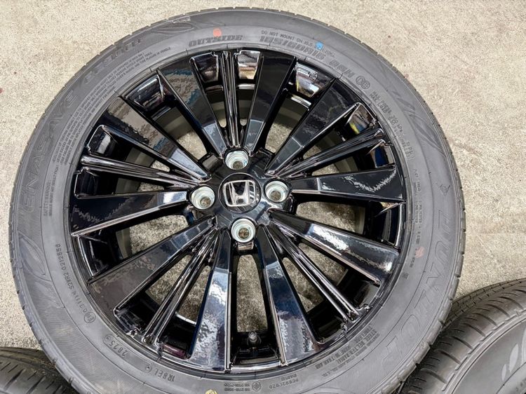 ล้อแม็ก HONDA CITY EHEV RS ขอบ 16” ถอดป้ายแดง ยาง DUNLOP 185-60R16 ปี 25 สีเส้นตุ่มหน้ายางยังอยู่ครบ รูปที่ 7