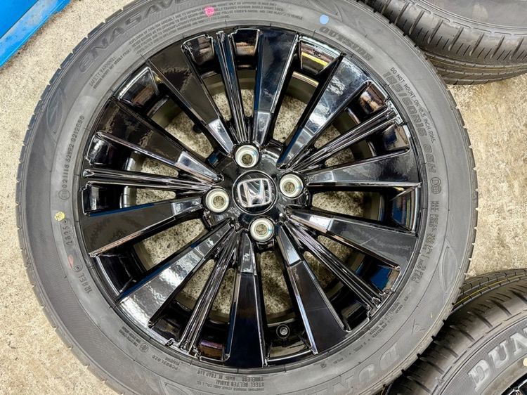 ล้อแม็ก HONDA CITY EHEV RS ขอบ 16” ถอดป้ายแดง ยาง DUNLOP 185-60R16 ปี 25 สีเส้นตุ่มหน้ายางยังอยู่ครบ รูปที่ 8