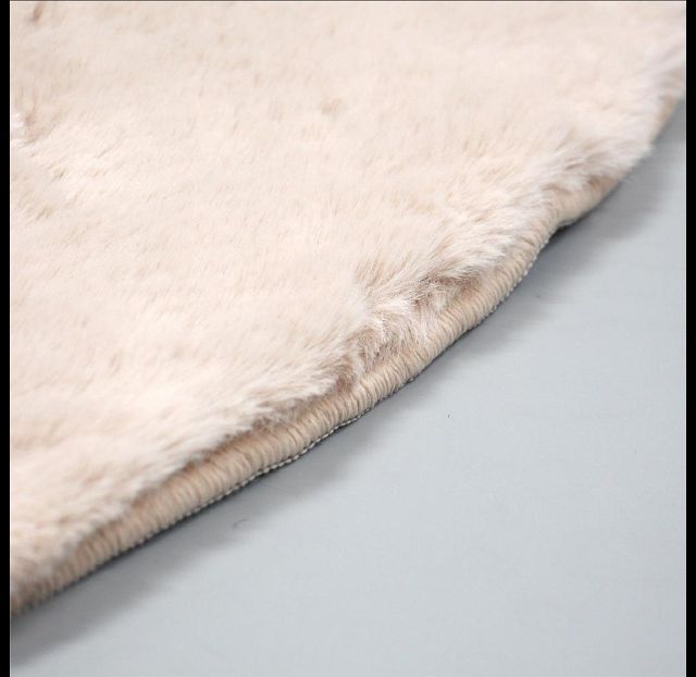 พรมวงกลม ผืนใหญ่มาก มือ 1  สีชมพู อ่อน รูปที่ 4