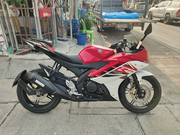 🛵ยังไงก็ขาย R15 ปี 58 เครื่องดี สีสวย สตาร์ทมือ เล่มชุดโอนครบ+เปลี่ยนถ่ายน้ำมันเครื่องฟรี ส่งฟรี30 ก.ม รูปที่ 3