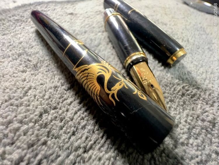 ขายปากกาหมึกซึม Pilot Maki-E KOKKOKAI Crane Vintage Fountain Pen 14K M Nib ปากกา แฮนด์เมคสไตล์ญี่ปุ่น เลอค่าสำหรับนักธุรกิจ รูปที่ 3