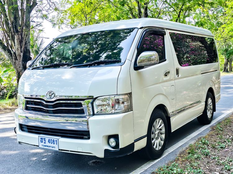 Toyota Ventury 2017 3.0 G Van ดีเซล ไม่ติดแก๊ส เกียร์อัตโนมัติ ขาว รูปที่ 2