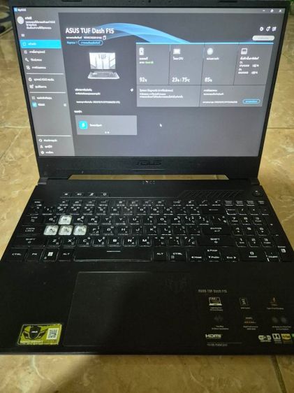 TUF Gaming ไม่ใช่ 16 กิกะไบต์ วินโดว์ VGA ปล่อยต่อ ASUS TUF Dash F15