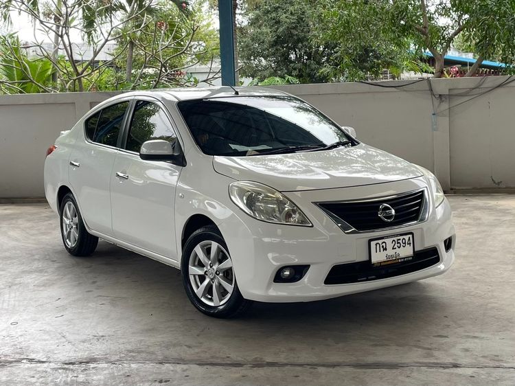 Nissan Almera 2012 1.2 V Sedan เบนซิน ไม่ติดแก๊ส เกียร์อัตโนมัติ ขาว รูปที่ 3