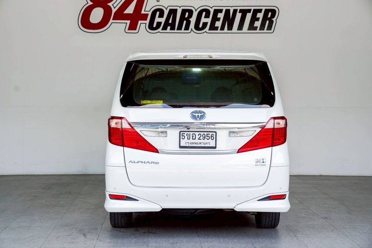 Toyota Alphard 2012 2.5 Hybrid Utility-car ไฮบริด ไม่ติดแก๊ส เกียร์อัตโนมัติ ขาว รูปที่ 4