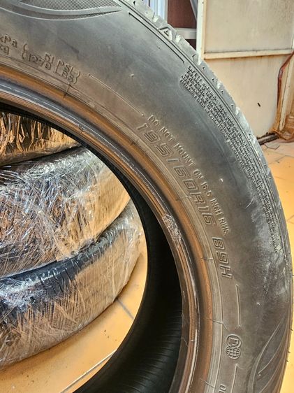 ยาง Dunlop 195 60 R15 มือ 2 จำนวน 4 เส้น รูปที่ 4