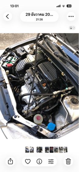 Honda Civic 2002 1.7 VTi Sedan เบนซิน ไม่ติดแก๊ส เกียร์อัตโนมัติ บรอนซ์เงิน รูปที่ 3