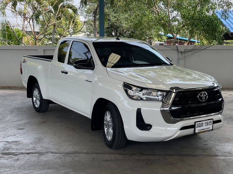 Toyota Hilux Revo 2021 Smart Cab 2.4 Entry Z Edition Pickup ดีเซล ไม่ติดแก๊ส เกียร์ธรรมดา ขาว รูปที่ 3