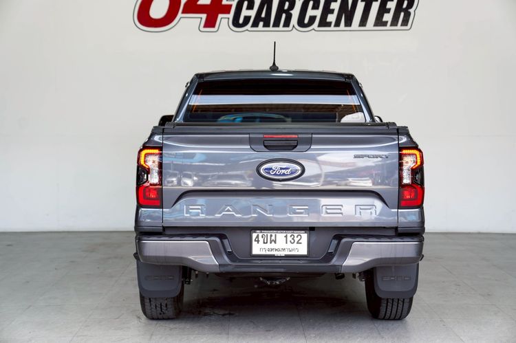 Ford Ranger 2023 2.0 Turbo Hi-Rider Sport Pickup ดีเซล ไม่ติดแก๊ส เกียร์ธรรมดา เทา รูปที่ 4