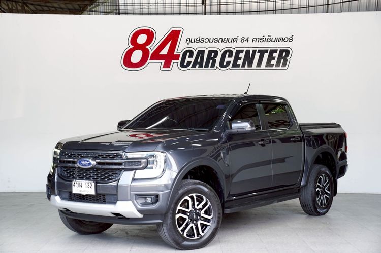 Ford Ranger 2023 2.0 Turbo Hi-Rider Sport Pickup ดีเซล ไม่ติดแก๊ส เกียร์ธรรมดา เทา รูปที่ 2
