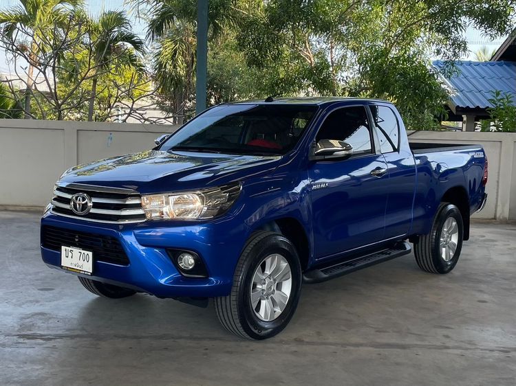 Toyota Hilux Revo 2016 2.4 E Prerunner Pickup ดีเซล ไม่ติดแก๊ส เกียร์ธรรมดา น้ำเงิน