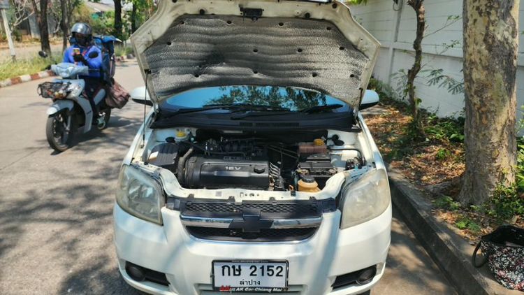 Chevrolet Aveo 2011 1.6 LS CNG Sedan เบนซิน ไม่ติดแก๊ส เกียร์อัตโนมัติ ขาว