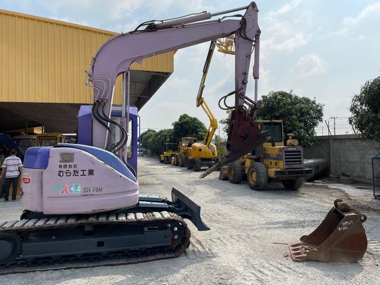 รถแบคโฮ SUMITOMO รุ่น SH75U-2  ขนาด 7.5 ตัน  มีหัวกระแทกและบุ้งกี๋ รถเก่านอกนำเข้า รูปที่ 7