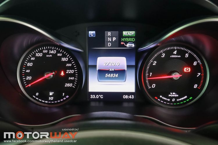 Mercedes-Benz C-Class 2017 C350 Sedan ปลั๊กอินไฮบริด (PHEV) เกียร์อัตโนมัติ ดำ รูปที่ 2