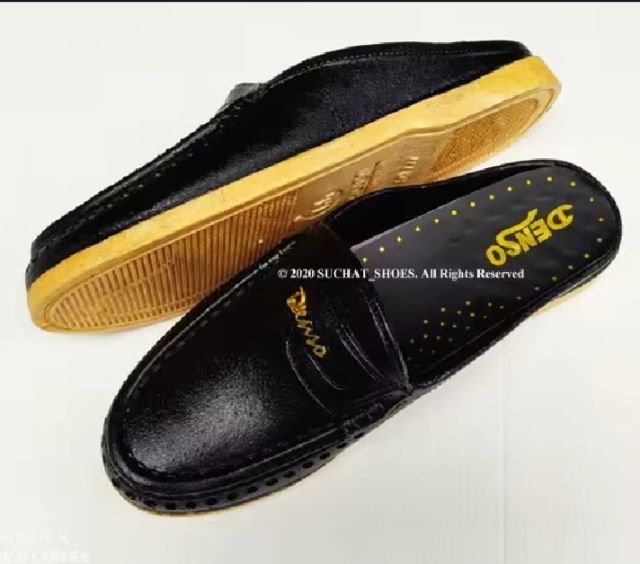 รองเท้าสวมยางสีดำ ตาล หุ้มหัวเปิดส้นกันน้ำ ใส่ได้ทั้งชายหญิง ขนาด 35-42 รูปที่ 2