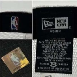 New Era Toronto Raptors Trucker Cap Black White  รูปที่ 2