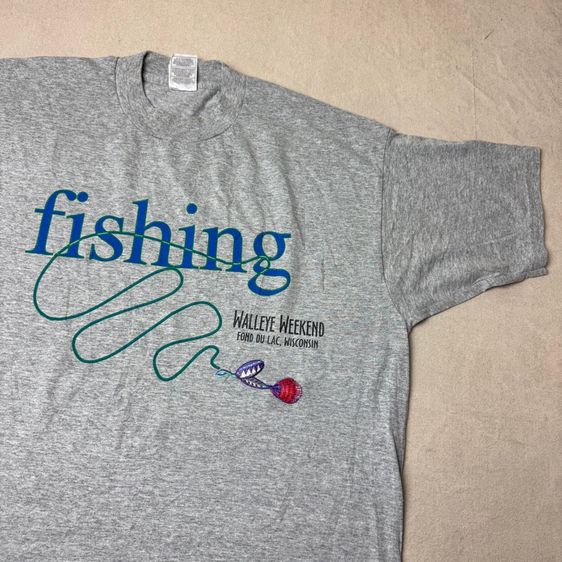 เสื้อยืด 90s Fishing Size XL  รูปที่ 2