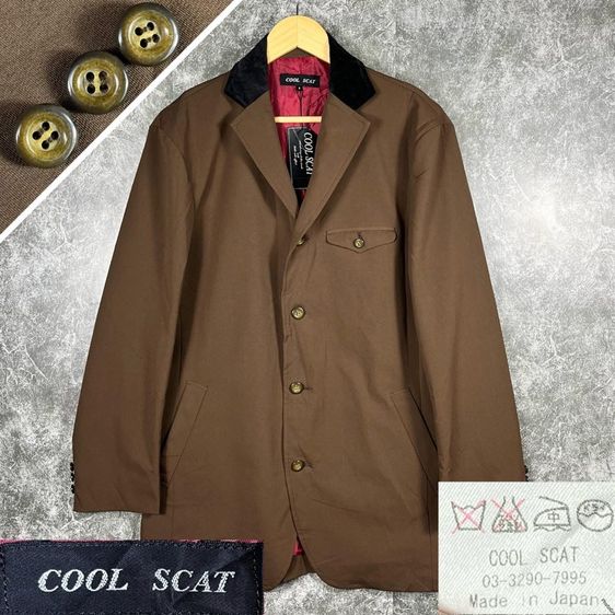 น้ำตาล แขนยาว อื่นๆ อื่นๆ เสื้อสูท COOL SCAT ป้ายห้อย Made in Japan 🇯🇵