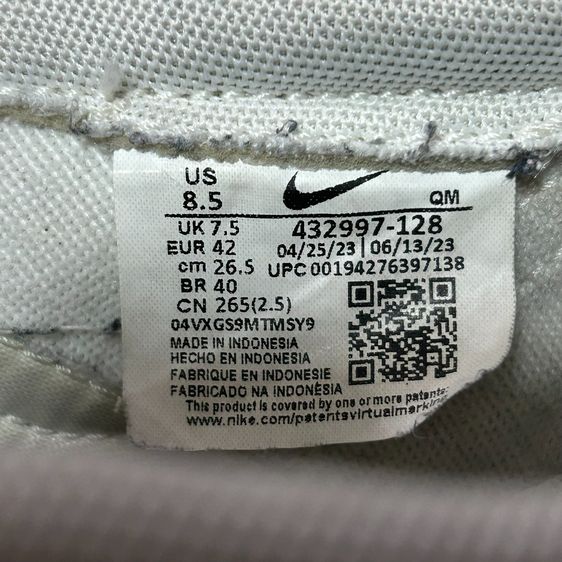 ★Nike KILLSHOT2 Leather★ ของแท้ Size(8.5US 42EUR 265JP)สี Sail Gum White  รูปที่ 2