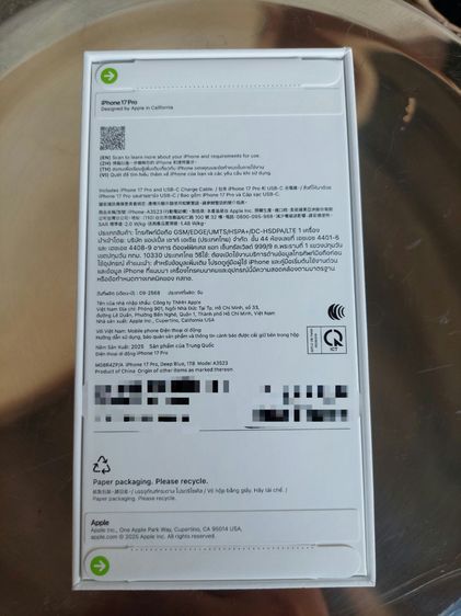 iPhone 17 Pro 1TB DeepBlue รูปที่ 2