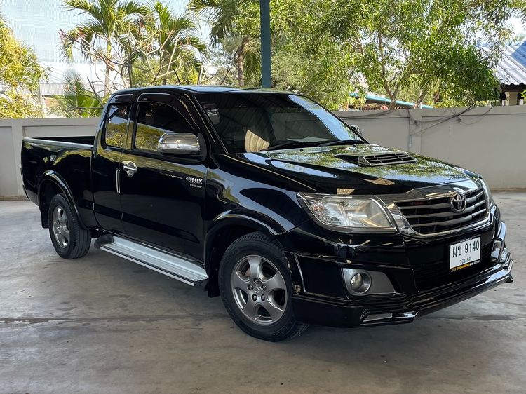 Toyota Hilux Vigo Champ 2014 Smart Cab 2.5 G Pickup ดีเซล ไม่ติดแก๊ส เกียร์ธรรมดา ดำ รูปที่ 3