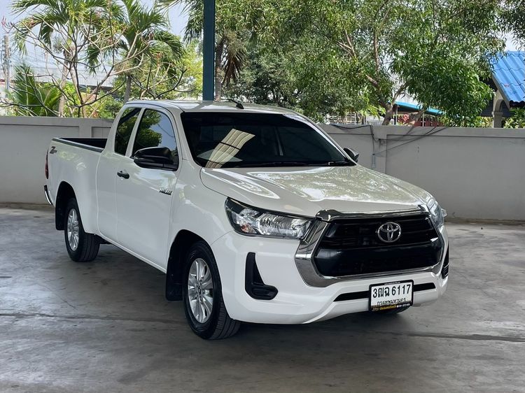 Toyota Hilux Revo 2021 Smart Cab 2.4 Entry Z Edition Pickup ดีเซล ไม่ติดแก๊ส เกียร์ธรรมดา ขาว รูปที่ 3