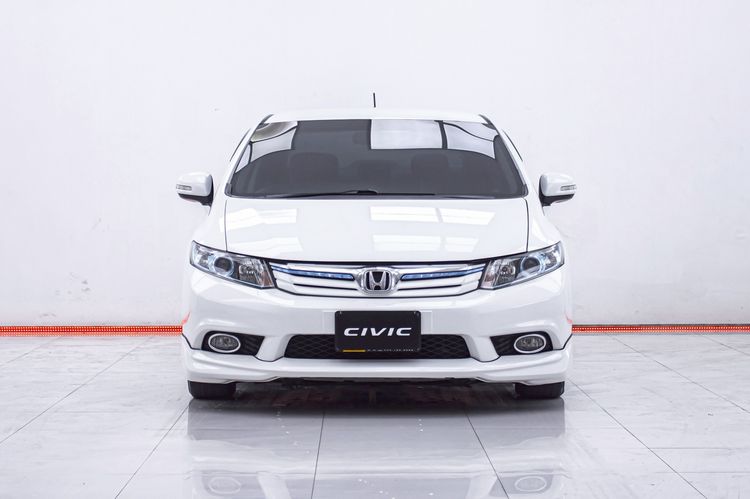 Honda Civic 2013 1.5 Hybrid Sedan ไฮบริด ไม่ติดแก๊ส เกียร์อัตโนมัติ ขาว รูปที่ 4