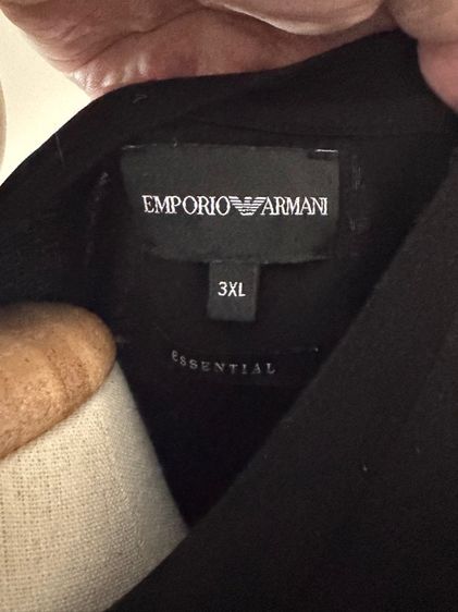 Emporio Armani 3XL Black T Shirt Essential รูปที่ 4