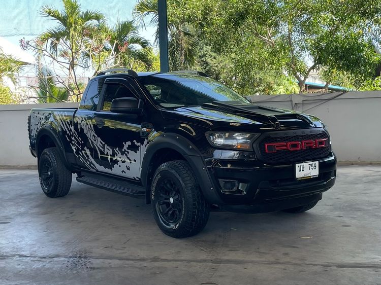 Ford Ranger 2019 2.2 Hi-Rider XL Plus Pickup ดีเซล ไม่ติดแก๊ส เกียร์ธรรมดา ดำ รูปที่ 3