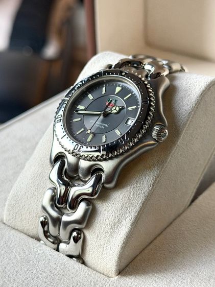 TAG Heuer  King Size หน้าเทาวงแหวน 3 ชั้น โลโก้นูน 