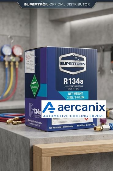 น้ำยาแอร์ R134a Supertron ขนาด 3 กก. สำหรับรถยนต์ ตู้เย็น ของใหม่