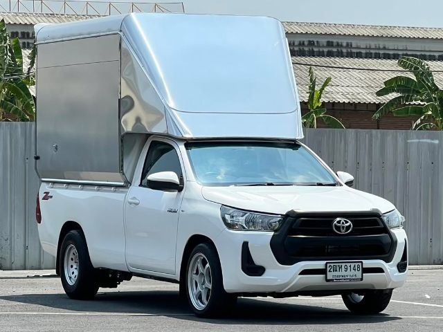 Toyota Hilux Revo 2021 2.4 Entry Pickup ดีเซล ไม่ติดแก๊ส เกียร์ธรรมดา ขาว รูปที่ 3