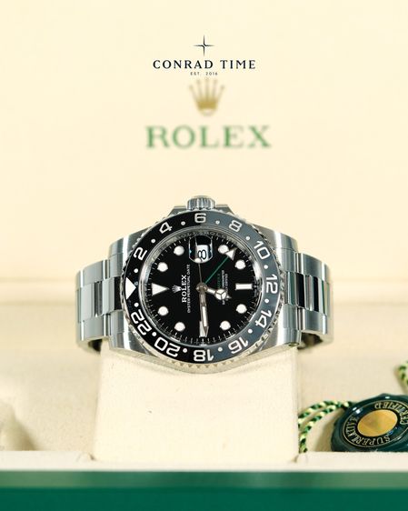 Rolex GMT-Master II 126710GRNR 'Bruce Wayne Black Dial Oyster Steel 2024 40mm. Fullset  รูปที่ 6