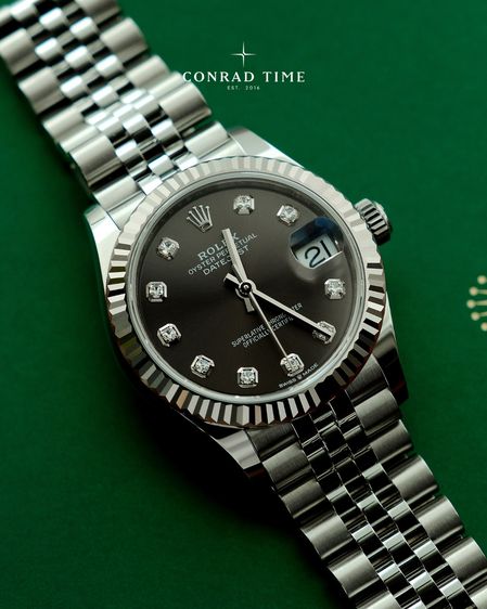 New Rolex Datejust 278274 Dark Grey Diamond Dial Jubilee 2026 31mm. Fullset  รูปที่ 2