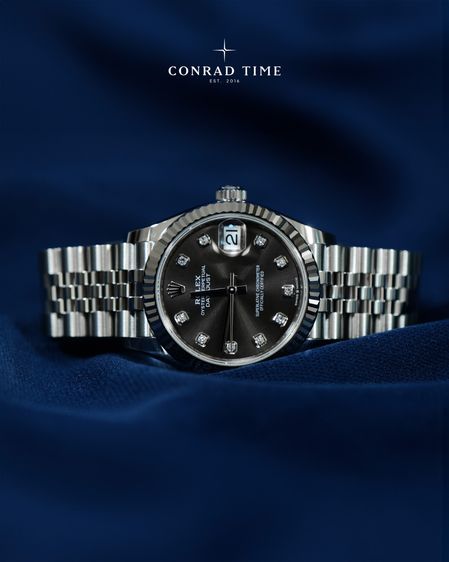 New Rolex Datejust 278274 Dark Grey Diamond Dial Jubilee 2026 31mm. Fullset  รูปที่ 3