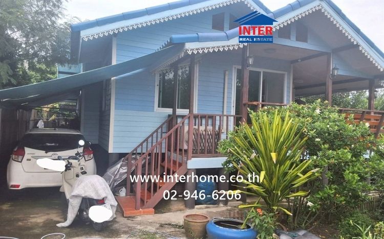 บ้านเดี่ยว 1 ชั้น 100 ตร.ว. บ้านเดี่ยว ใกล้วัดมะสง ติดถนนเรียบคลองตาชม ถนนบ้านกล้วย-ไทรน้อย ไทรน้อย นนทบุรี รูปที่ 3